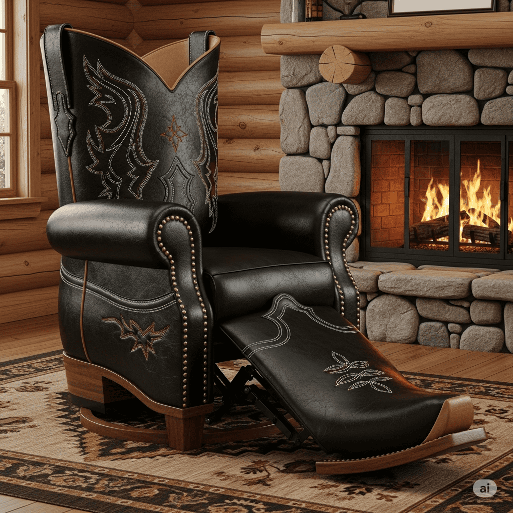 How to Find Your Cowboy Boot Chair and Decorate with It: