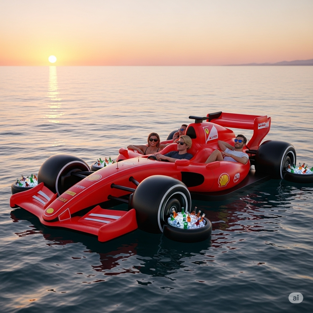 Why Your Summer Needs an F1 Car Floating Lounge: