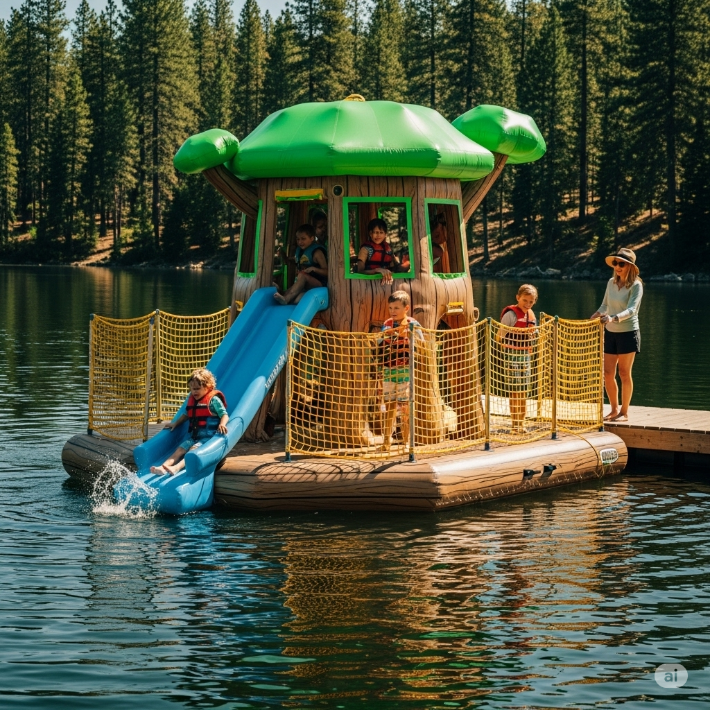 Why Your Summer Needs an Inflatable Floating Treehouse: