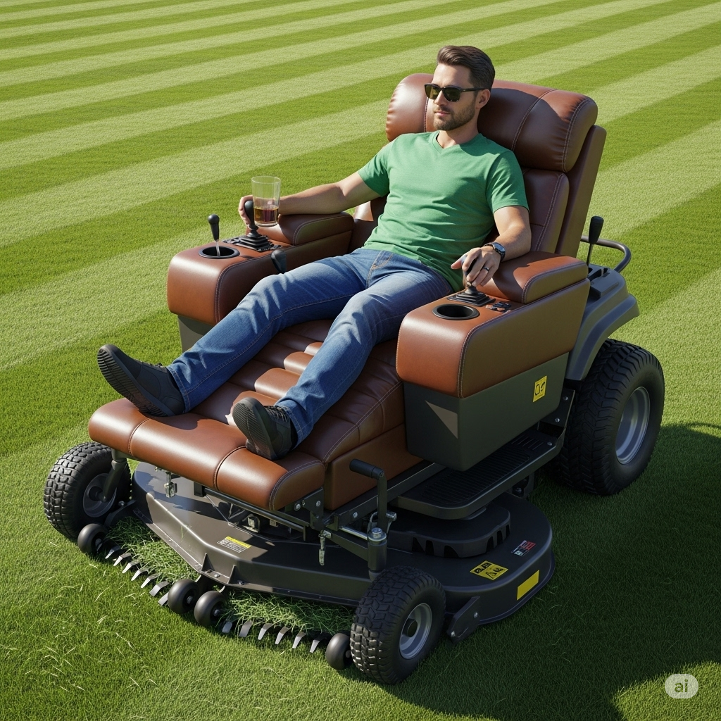 The "Recliner" Features of Modern Lawn Mowers
