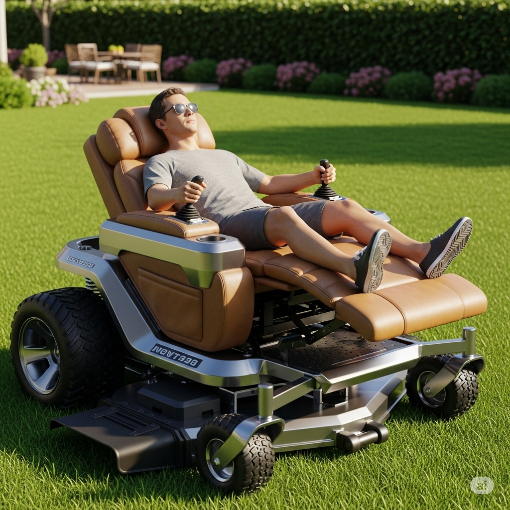 The "Recliner" Features of Modern Lawn Mowers