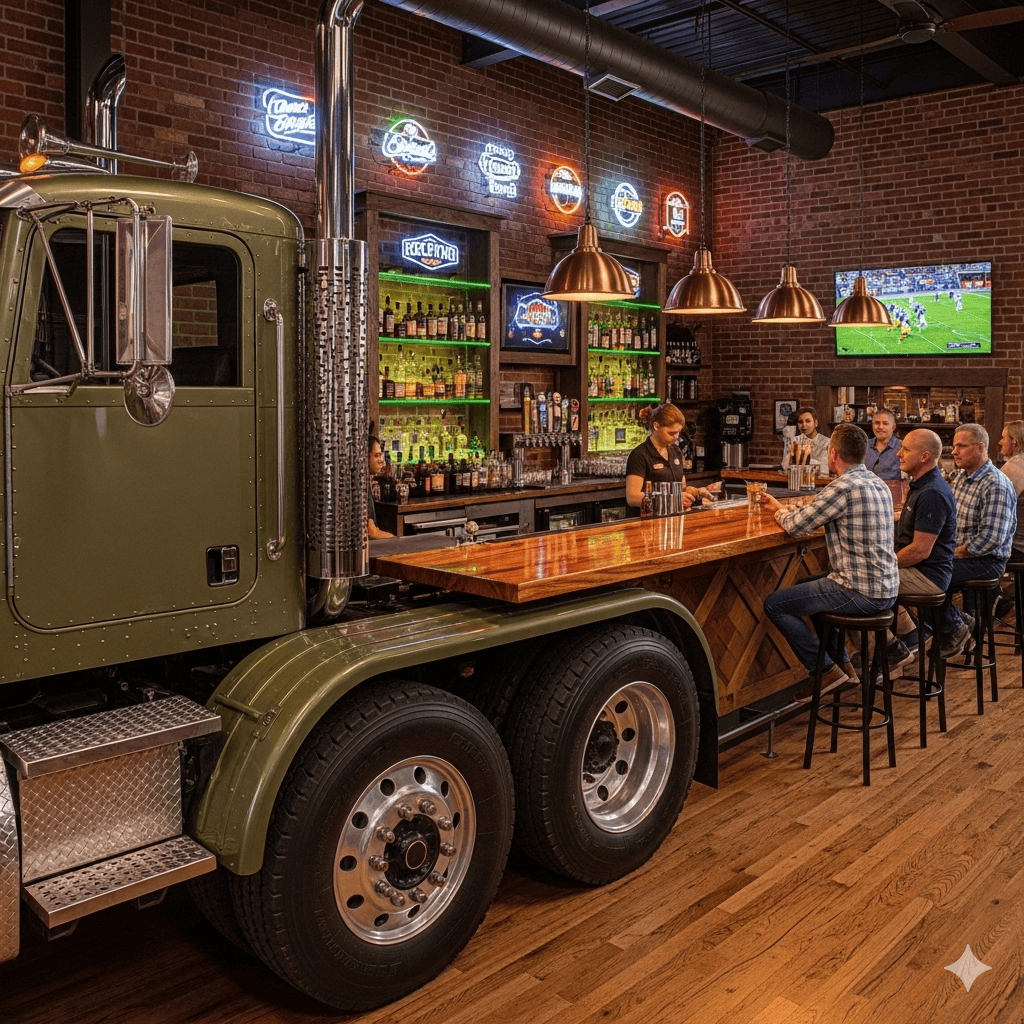 What Makes a Semi-Truck Home Bar So Alluring?