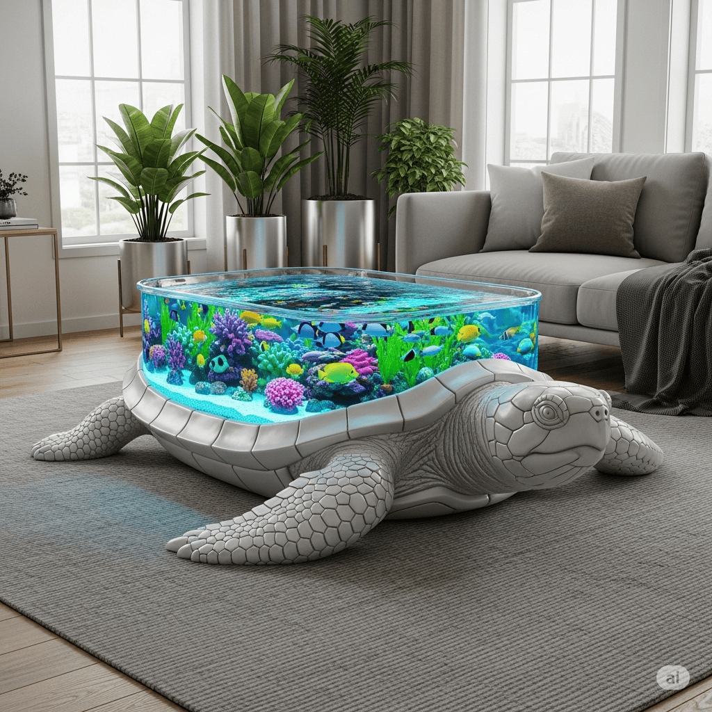 What Makes a Turtle Aquarium Coffee Table So Unique?