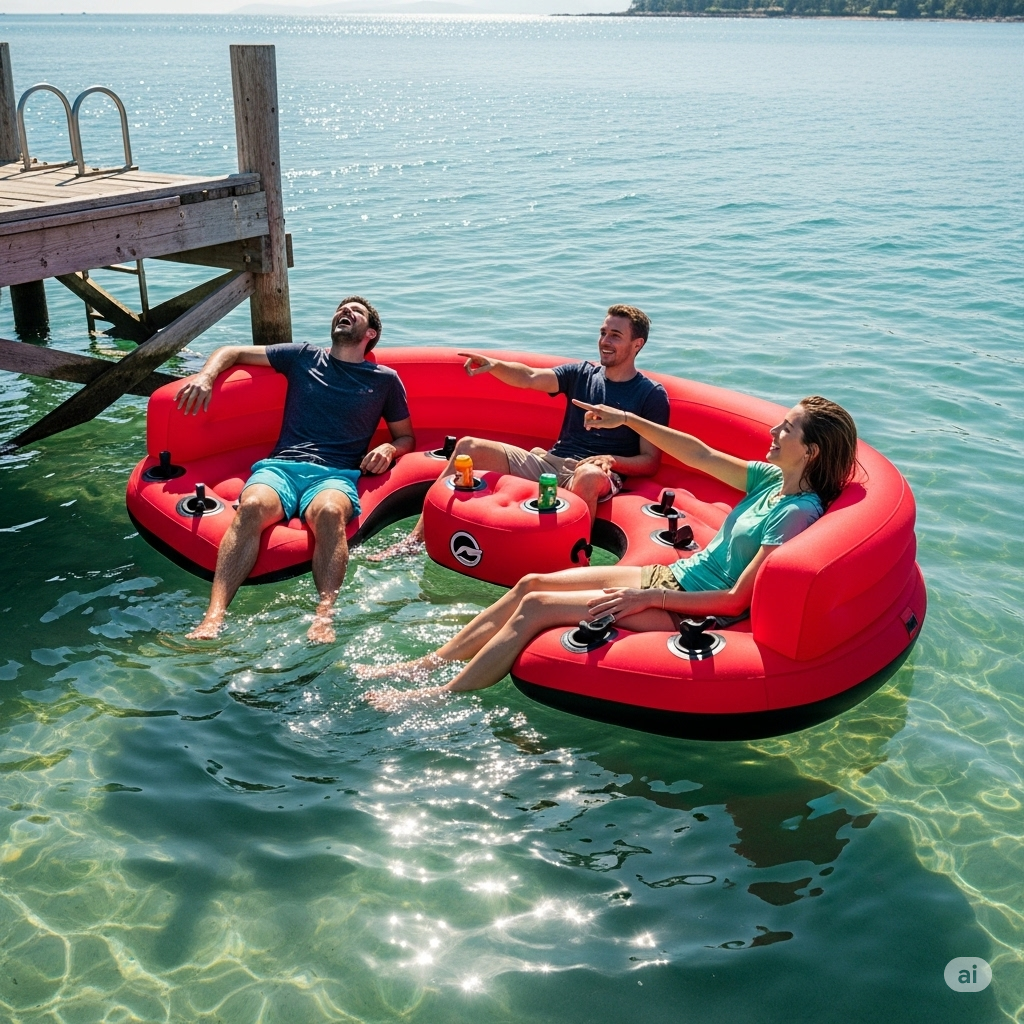 Why Your Summer Needs a U-Shaped Inflatable Island: