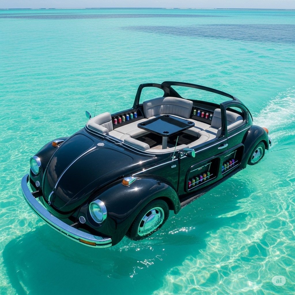 What Makes a VW Beetle Floating Lounge an Instant Classic?