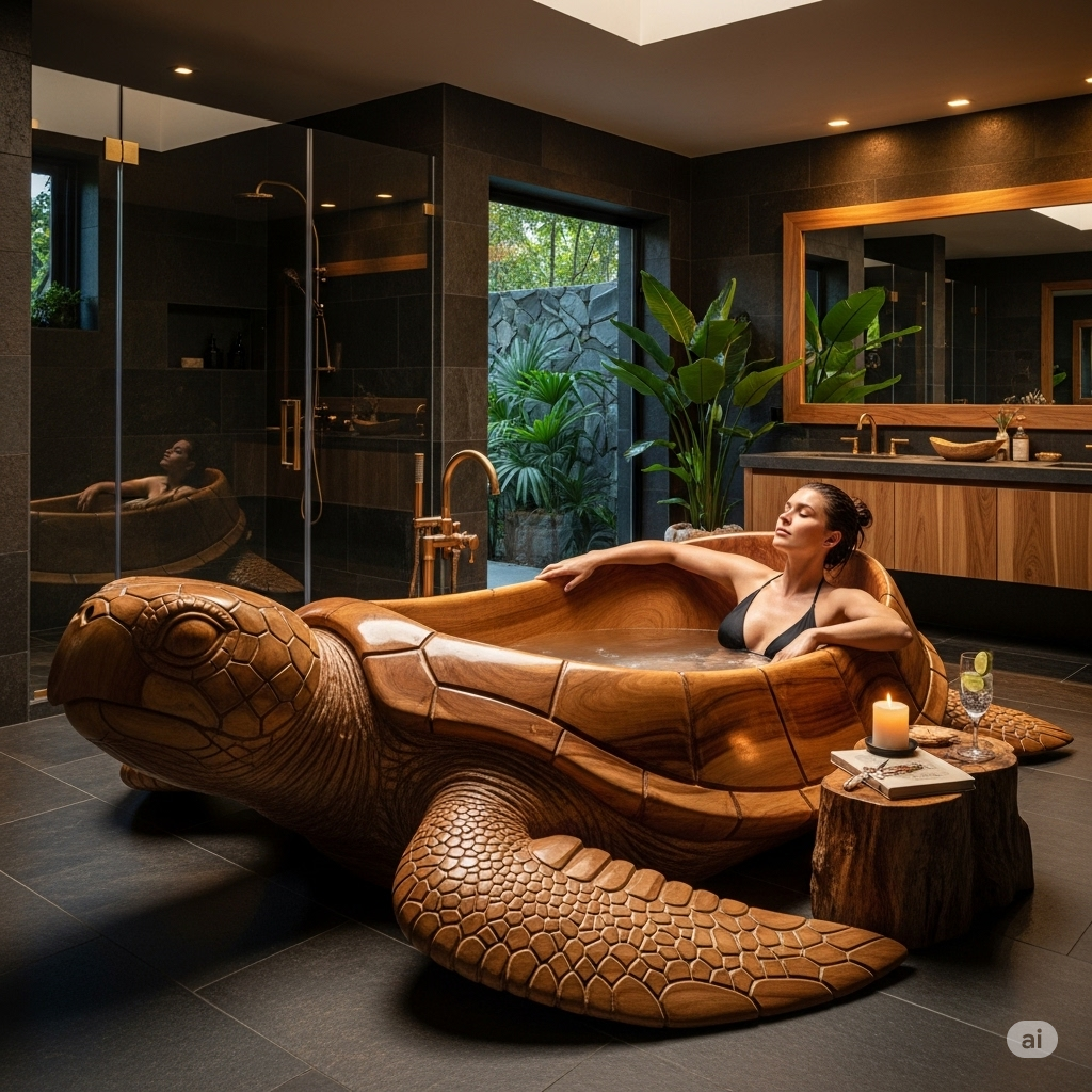 Why a Wooden Turtle Bathtub is the Ultimate Bathroom Centerpiece:
