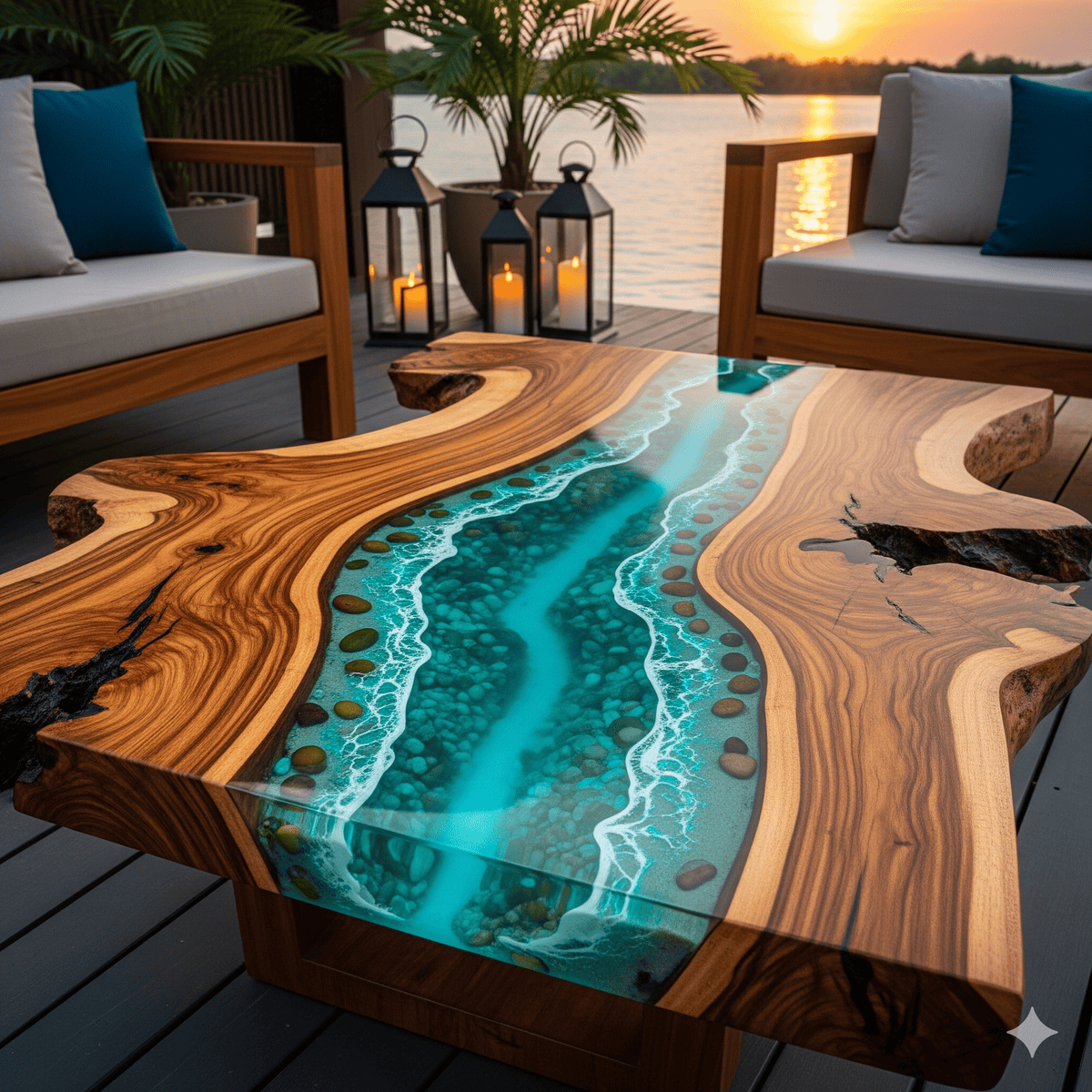 A Landscape Under Glass: The Ultimate Guide to the Epoxy Scene Patio Table!