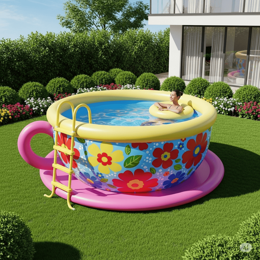 The Allure of the Inflatable Teacup Pool