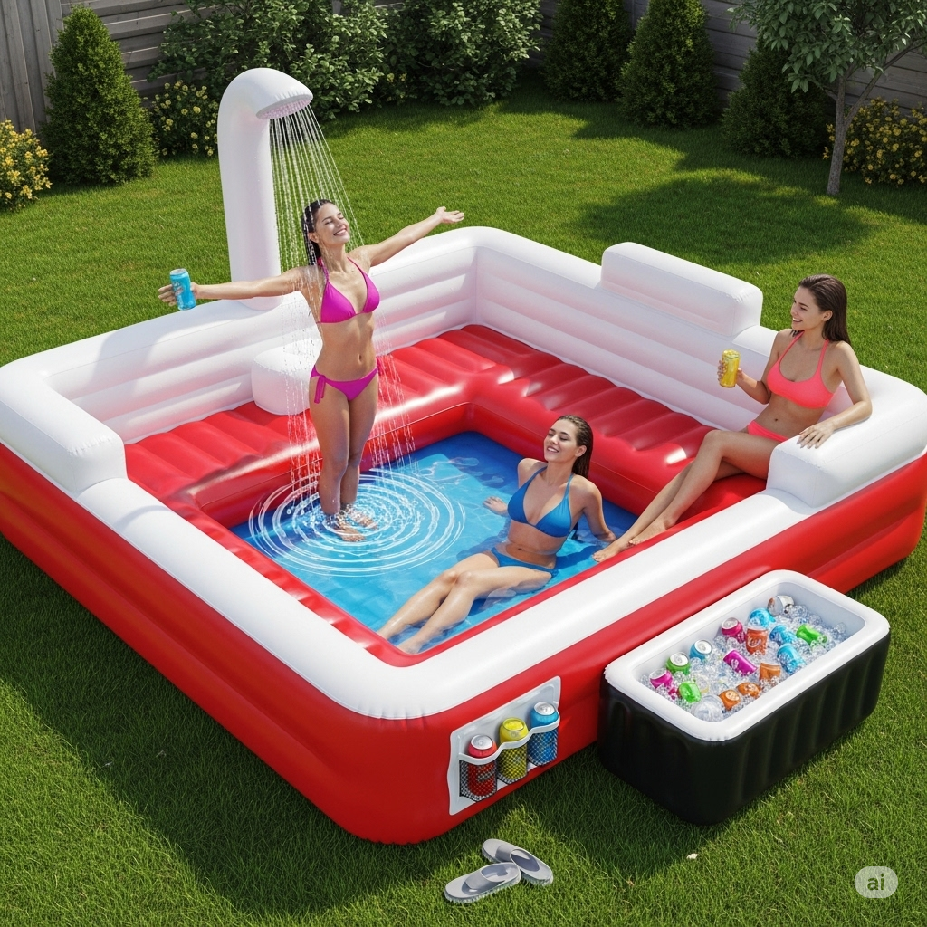 What is a Sofa Pool with a Cooler?
