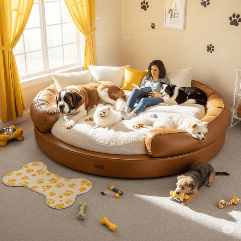 Curl Up and De-Stress: The Ultimate Guide to the Giant Dog Bed for Humans!