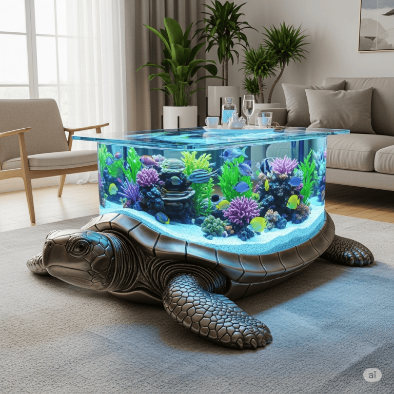 A Living Centerpiece: Your Guide to the Turtle Aquarium Coffee Table!