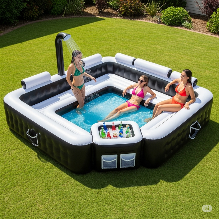 Dive into Ultimate Relaxation: Your Guide to the Sofa Pool with a Cooler!